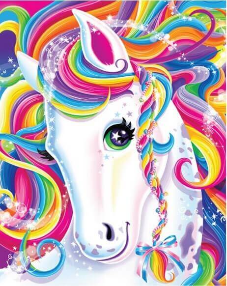 Lisa Frank Rainbow Unicorn Art