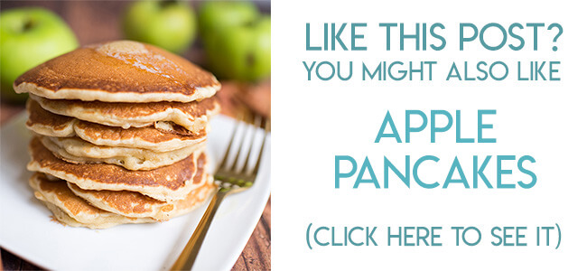 Navigational image leading reader to apple pancakes recipe.