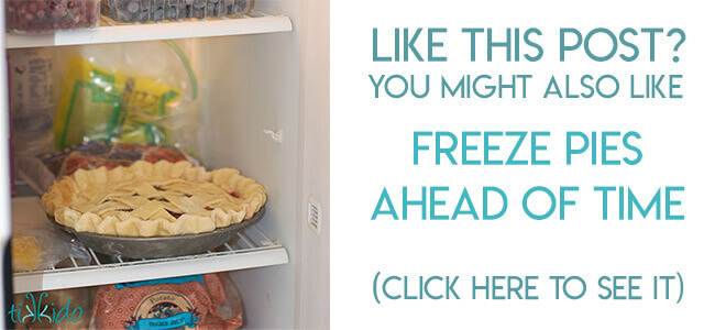 Navigational image leading reader to advice for freezing pies ahead of time for the holidays.