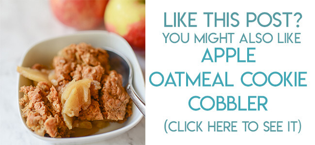 Navigational image leading reader to apple oatmeal cookie cobbler recipe.