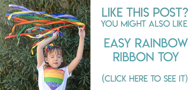 Navigational image leading reader to rainbow ribbon toy tutorial.