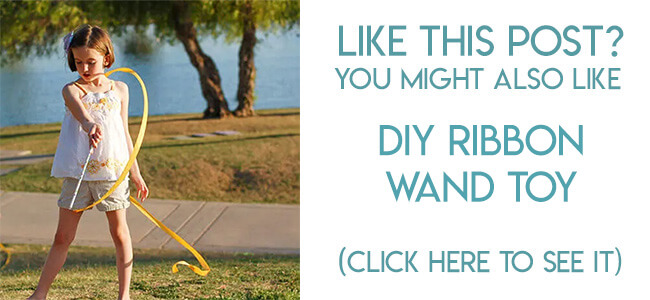 Navigational image leading reader to DIY ribbon wand tutorial.