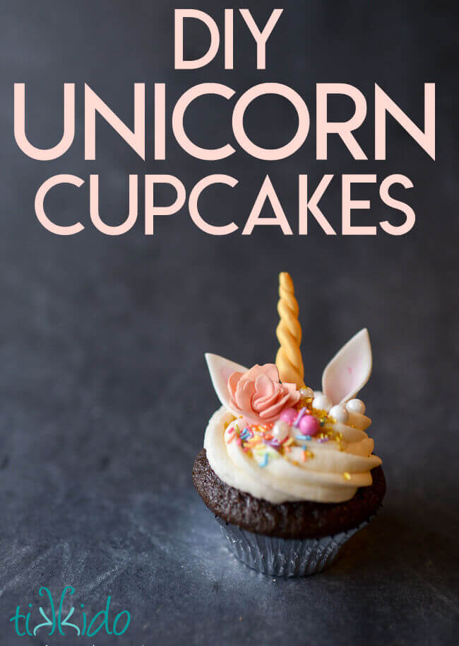 Tutorial for making these easy and magical unicorn cupcakes.