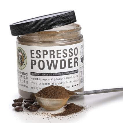 King Arthur espresso powder used to make coffee flavored cookies.