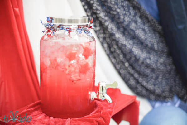 patriotic star punch 4th of July