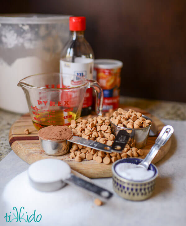 Peanut Butter and Chocolate Biscotti Cookie ingredients