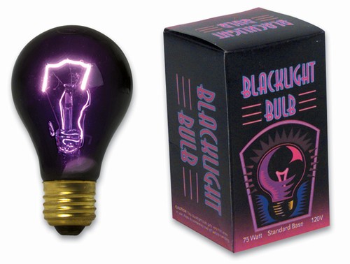 Black light bulb