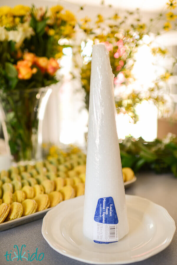 Macaron Tower Foam Cone - Extra Large