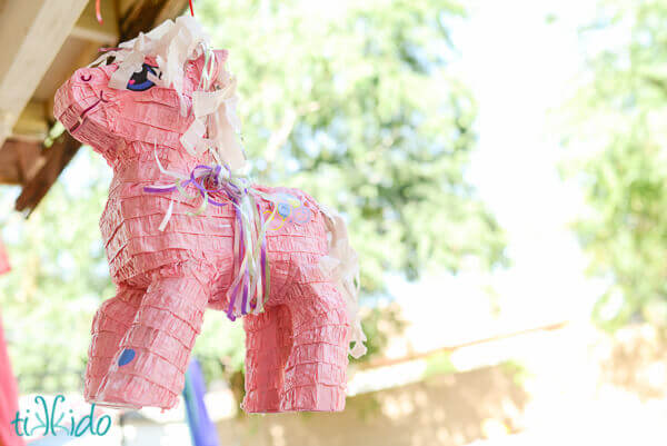 My Little Pony pinata at the My Little Pony birthday party