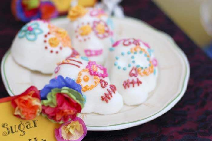 Traditional Mexican sugar skulls