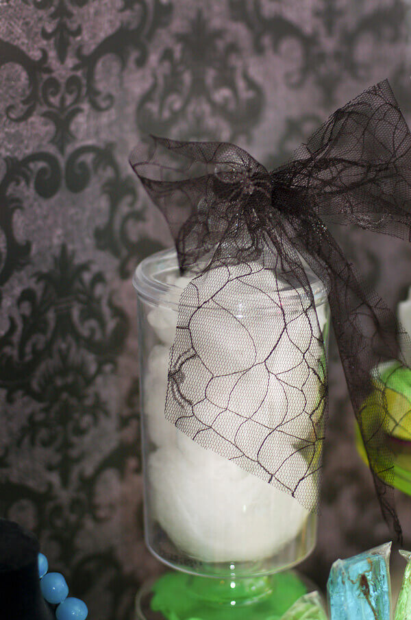 Edible Spider Web Cotton Candy