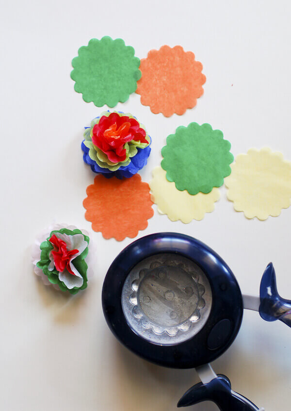 How To Make Mini Tissue Paper Flowers