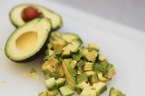 Diced Avocados for Guacamole