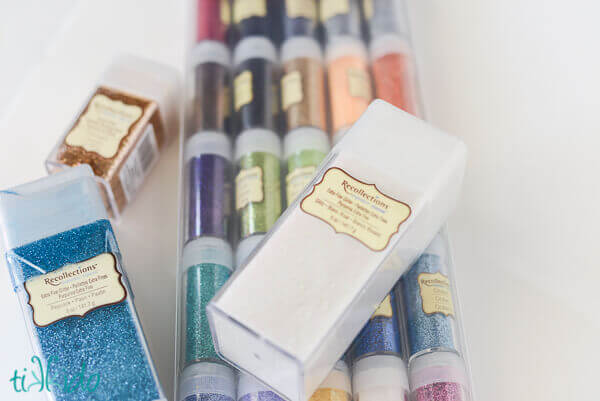 Recollections Assorted Glitter Set - 18 Jars