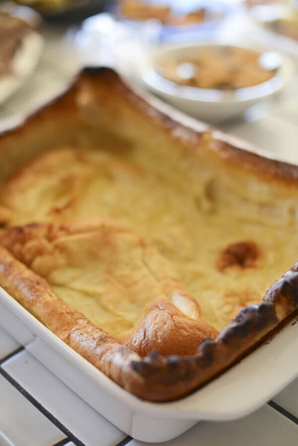 9x13 pan full of a large Yorkshire pudding.