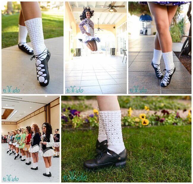 DIY Sparkle Socks (Bling-ing Irish dancing poodle socks - tutorial)