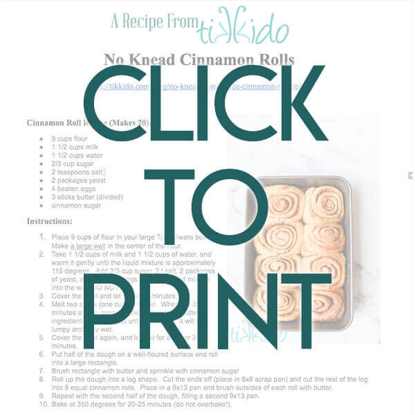 Navigational image leading reader to one page, printable cinnamon rolls recipe PDF