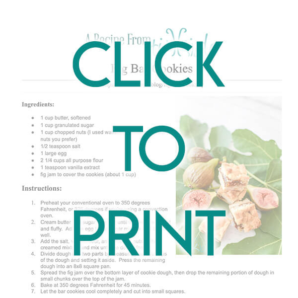 Navigational image leading reader to printable, one page, PDF version of the fig bar cookies recipe.