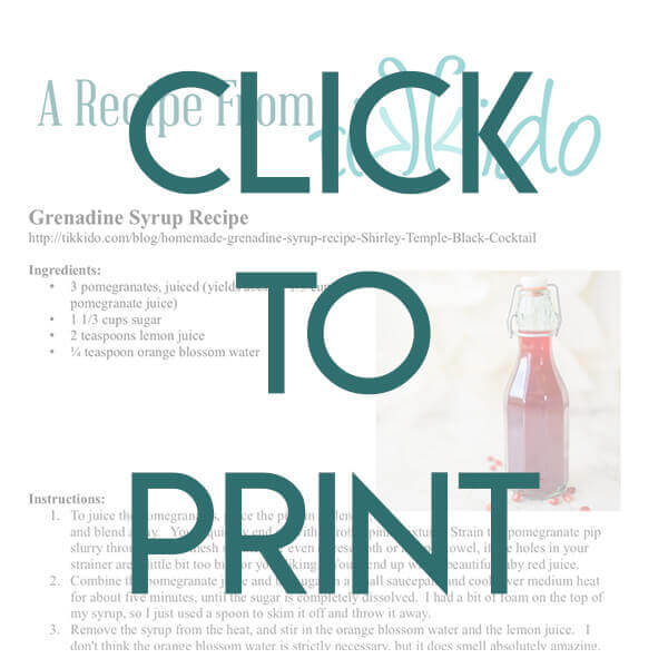 Navigational image leading reader to printable homemade grenadine syrup recipe