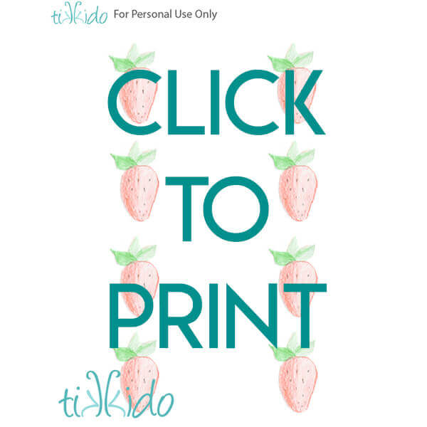 navigational image leading reader to free printable strawberry gift tags.