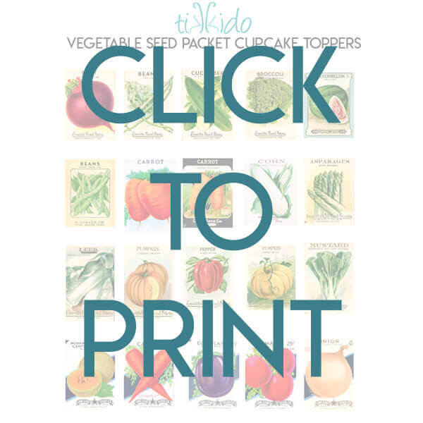 Free printable vintage fruit and vegetable seed packet images