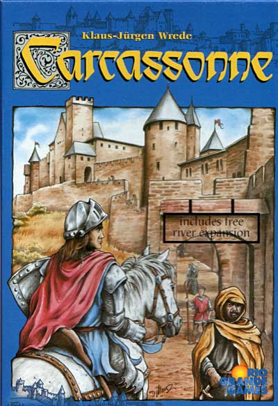 Box art for Carcassone board game, part of the Great Board Games for Families collection.