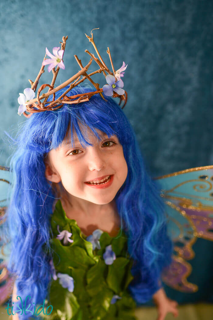 Easy Twig Fairy Crown Costume Tutorial | Tikkido.com