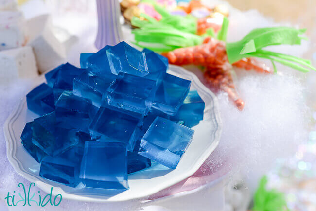 Frozen Kristoff Ice Cube Jelly Dessert Recipe how to by Pink Cake Princess  