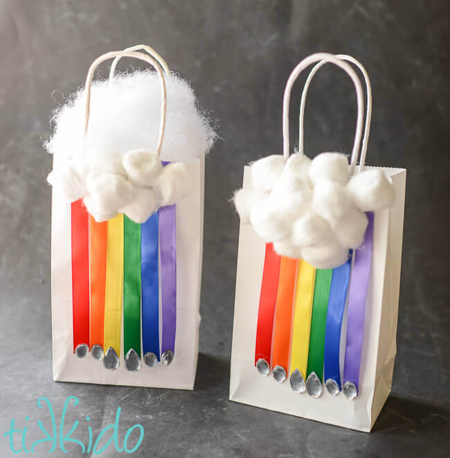 Easy Rainbow Ribbon Gift Wrap Tutorial