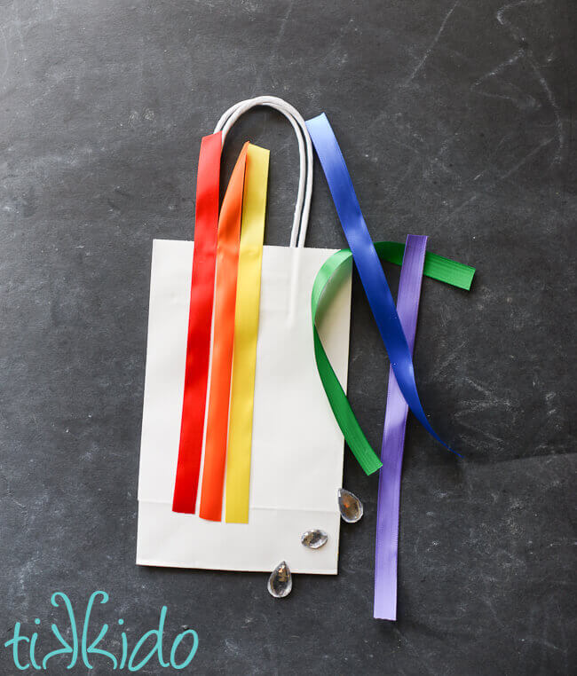 Rainbow Week! Rainbow Gift Bag Gift Wrap Tutorial