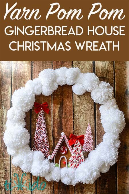 Christmas Pom Pom Wreath - Our Thrifty Ideas