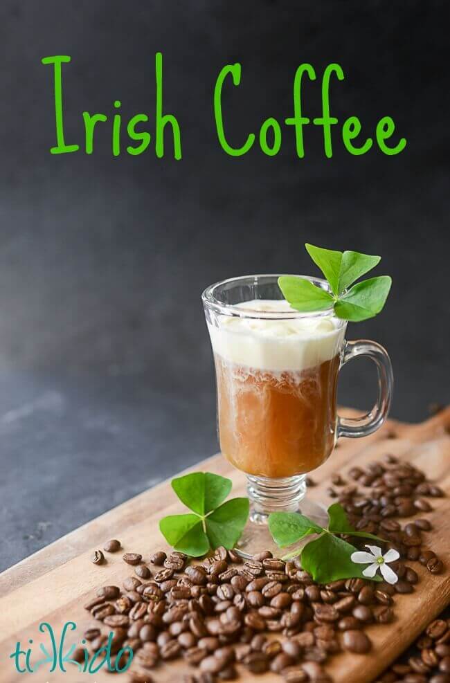Irish coffee is the perfect hot drink to warm you up on a cold winter day.