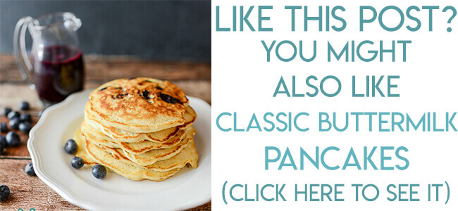 navigational image leading reader to buttermilk pancake recipe