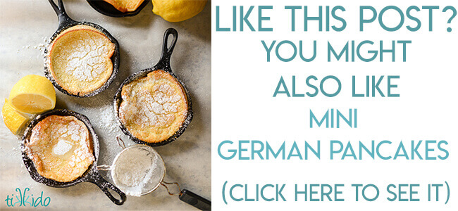 Navigational image leading reader to German Pancakes recipe