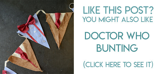 Navigational image leading to Doctor Who bunting tutorial