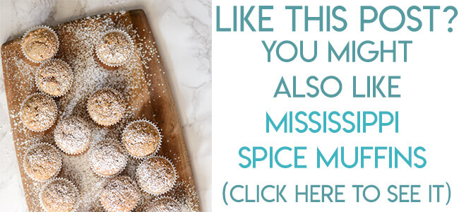Navigational image leading reader to Mississippi spice mini muffins recipe