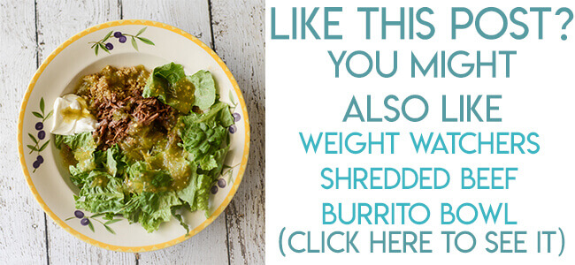 navigational image directing readers to Mexican shredded beef burrito bowl recipe.