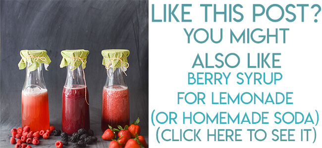 Navigational image leading readers to fresh berry syrup recipes