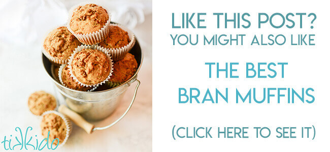 Navigational image leading reader to bran muffin recipe