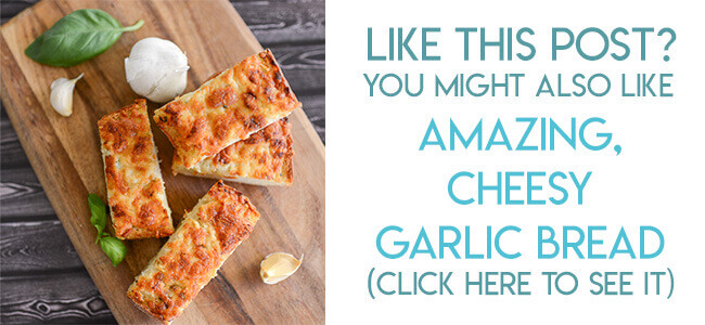 Navigational image leading reader to amazing cheesy garlic bread recipe