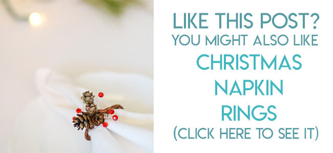 Navigational image leading reader to real pine cone napkin Ring Tutorial.