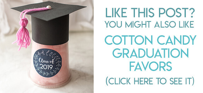 navigational image leading reader to cotton candy graduation favors.