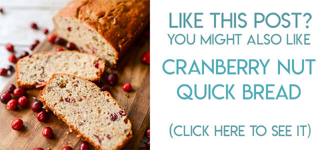 navigational image leading reader to cranberry nut quick bread recipe.