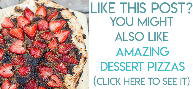 navigational image leading reader to strawberry chocolate dessert pizza recipe.