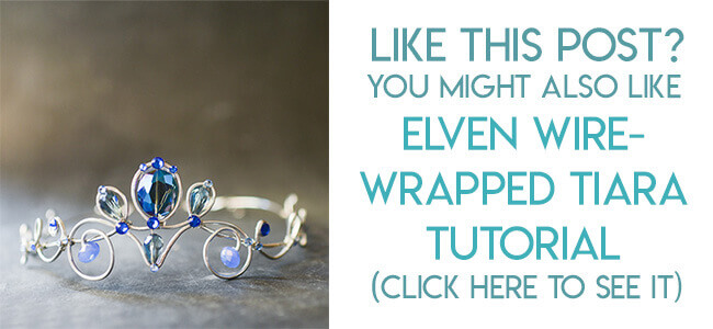 Navigational image leading reader to tutorial for a wire-wrapped, elven style tiara