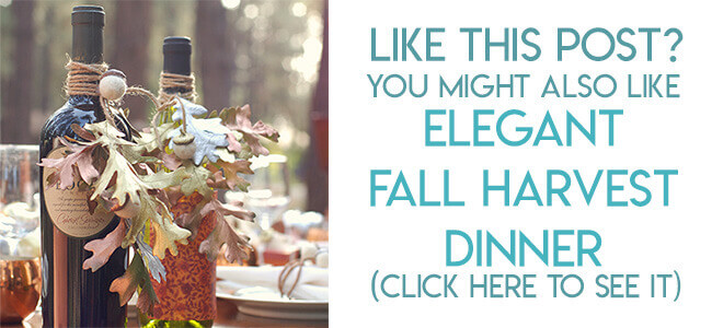 Navigational image leading reader to fall harvest dinner party photos