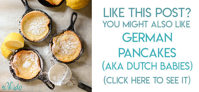 Navigational image leading reader to german pancakes recipe