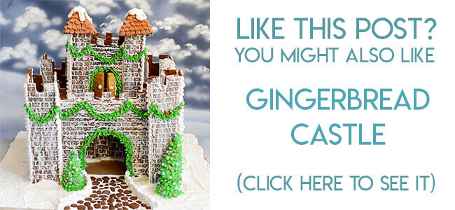 Navigational image leading reader to a gingerbread castle post