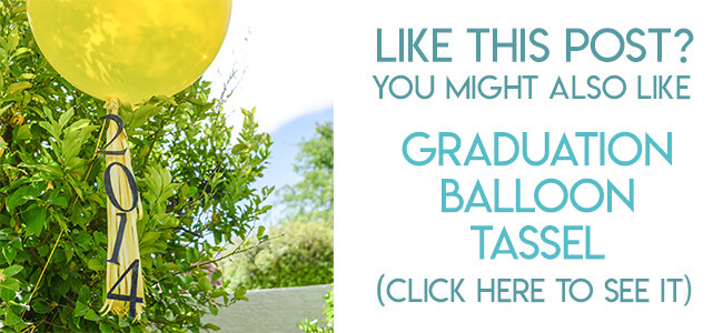 Navigational image leading reader to easy graduation balloon tassel