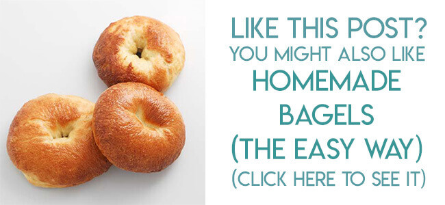 Navigational image leading reader to easy homemade bagels recipe